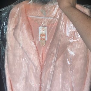 GB pink fluffy coat